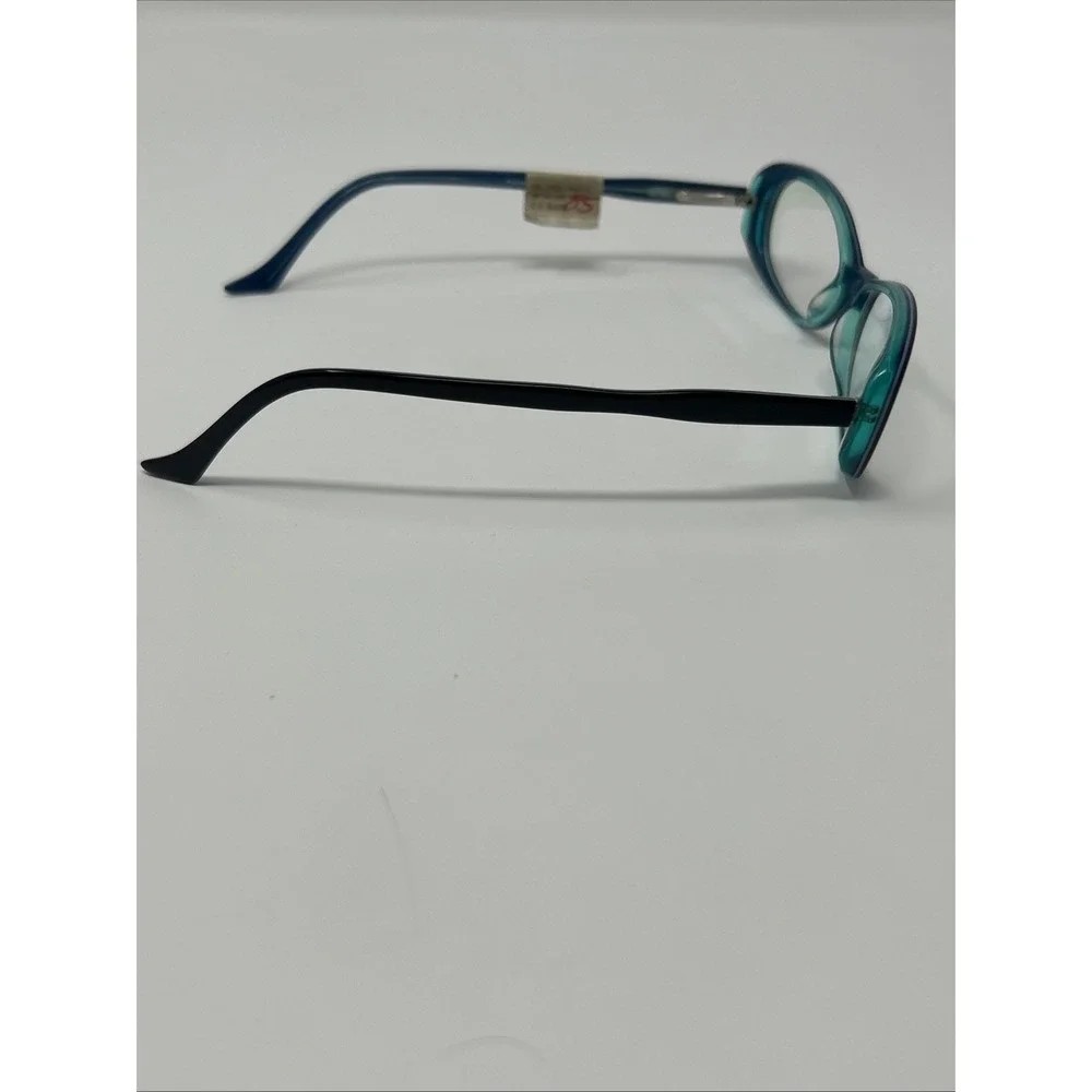 NWT Norman Childs POLISHED PAULA Eyeglass 49-18-135 Unisex Kid Black Blue Frames